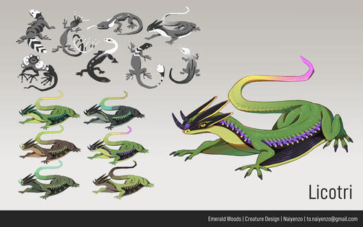 Licotri design exploration and final illustration. Licotri design exploration and final illustration.